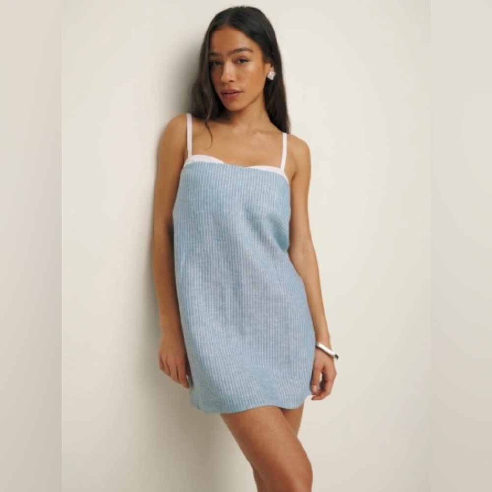 Reformation Lainey Dress in cornflower